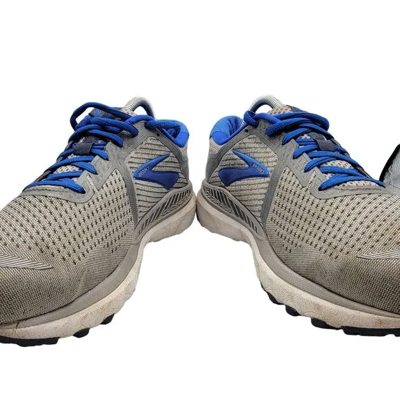 Brooks Adrenaline GTS 20 Mens 9.5 Gray Blue Running Shoes Sneakers 1103071D051