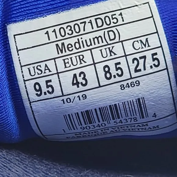 Brooks Adrenaline GTS 20 Mens 9.5 Gray Blue Running Shoes Sneakers 1103071D051