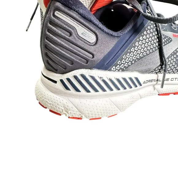 Brooks Adrenaline GTS 22 Running Shoes Gray Peacoat India Ink Grenadine Men 12