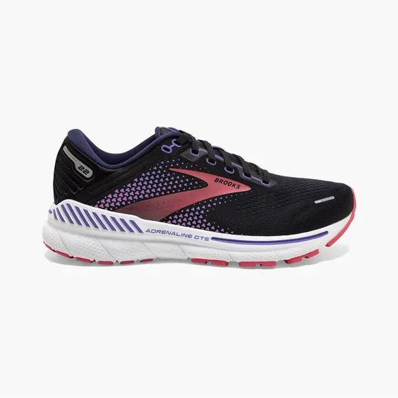 Brooks Adrenaline GTS 22 running shoes size 9.5 purple hiking walking tennis