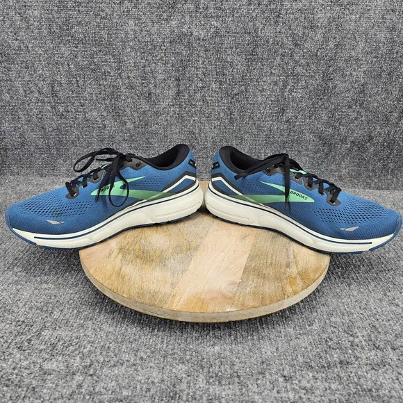 Brooks Ghost 15 Mens Size 12 Blue Ahtletic Low Top Running Shoes 1103931D462