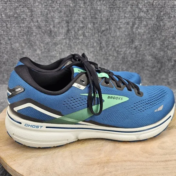 Brooks Ghost 15 Mens Size 12 Blue Ahtletic Low Top Running Shoes 1103931D462