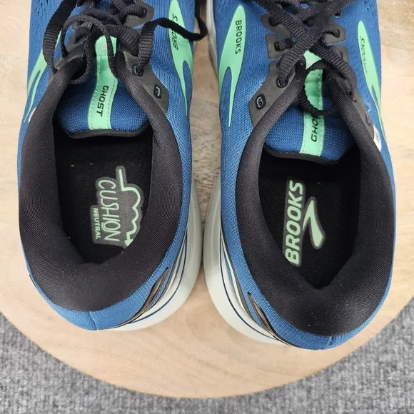 Brooks Ghost 15 Mens Size 12 Blue Ahtletic Low Top Running Shoes 1103931D462