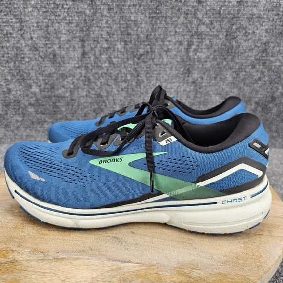 Brooks Ghost 15 Mens Size 12 Blue Ahtletic Low Top Running Shoes 1103931D462