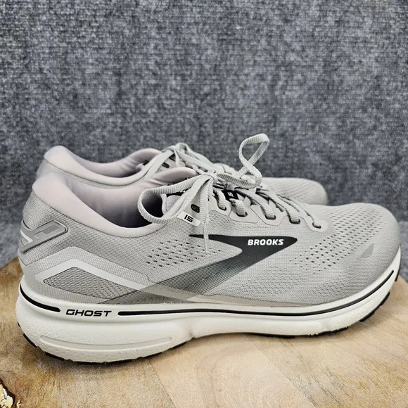 Brooks Ghost 15 Mens Size 13 Gray Ahtletic Low Top Running Shoes 1103931D098