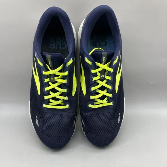 Brooks Ghost 15 Running Sneakers Men Size 13 EE Blue Green Comfort Low Top Shoes