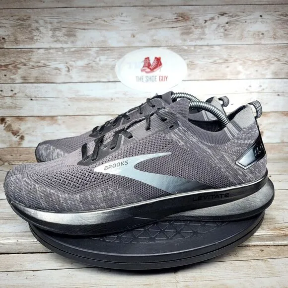 Brooks Levitate 4 Men's Size 10(Medium) Grey Black Athletic Running Shoes