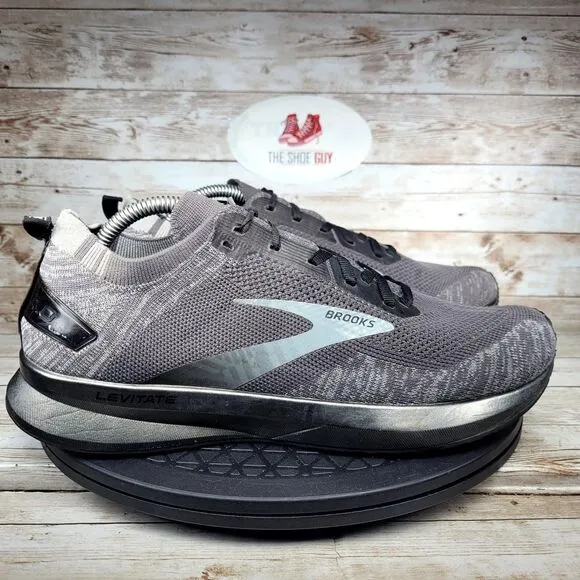 Brooks Levitate 4 Men's Size 10(Medium) Grey Black Athletic Running Shoes