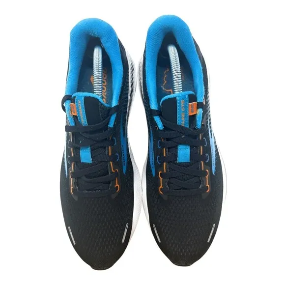 Brooks Mens Adrenaline GTS 22 Running Shoes 9 black Sneakers lace reflective