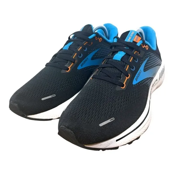 Brooks Mens Adrenaline GTS 22 Running Shoes 9 black Sneakers lace reflective