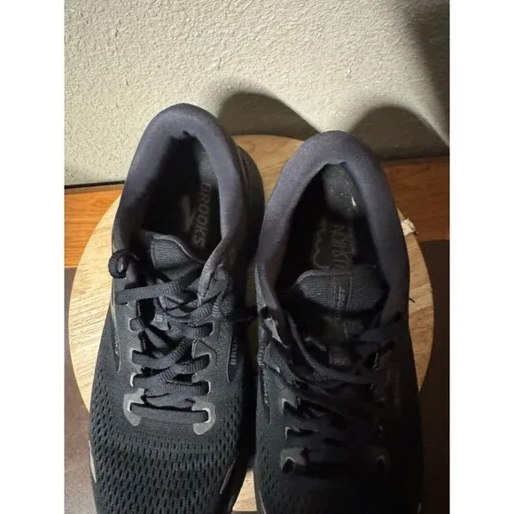 Brooks Men's Ghost 15 Lace Up Running Shoes Black Size:8.5 WIDE (2E) $120‎