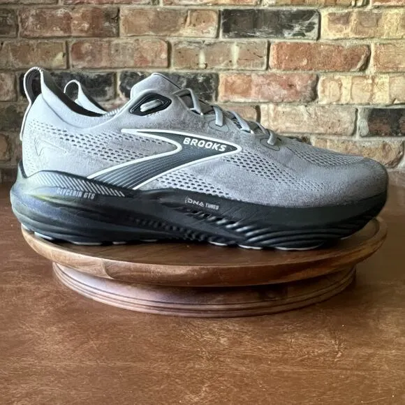 Brooks Mens Glycerin 22 Supportive Gray Road Running Shoes Sneakers Size 13 D