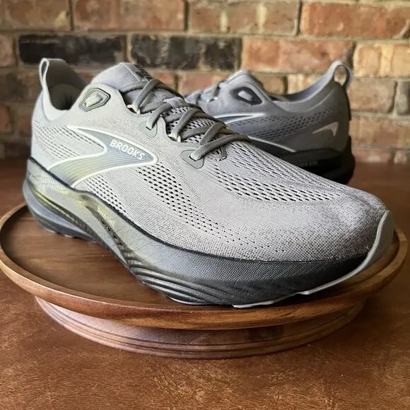 Brooks Mens Glycerin 22 Supportive Gray Road Running Shoes Sneakers Size 13 D