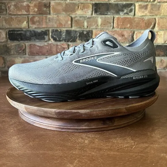 Brooks Mens Glycerin 22 Supportive Gray Road Running Shoes Sneakers Size 13 D