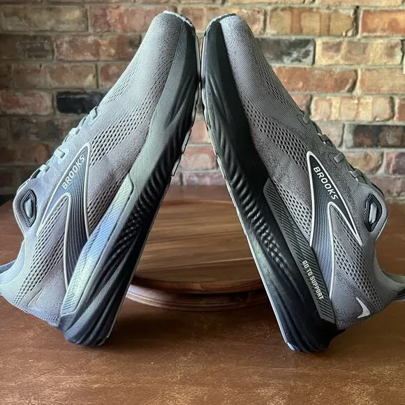 Brooks Mens Glycerin 22 Supportive Gray Road Running Shoes Sneakers Size 13 D
