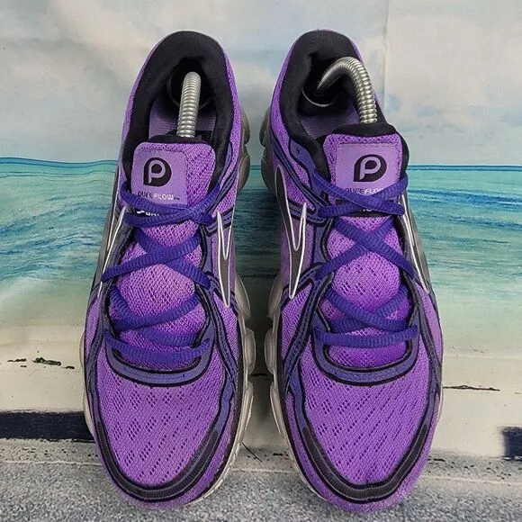 Brooks Pure Flow Purple Silver Running Shoes. Women's 7.5