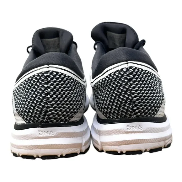 Brooks Revel Men's Sneaker Sz 11.5 Black White Knit Athletic Running 1102601D155