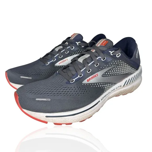 Brooks Shoes Mens Size 8.5 2E Wide Adrenaline GTS 22 Running Athletic Sneakers