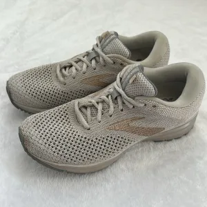 Brooks Women’s Metallic Gold Breathable Running Athletic Comfort Sneaker 9.5