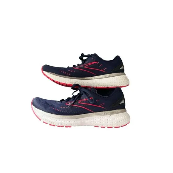 Brooks Womens Navy Blue Glycerin 15 Running Shoes Size 8