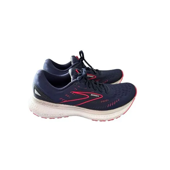 Brooks Womens Navy Blue Glycerin 15 Running Shoes Size 8