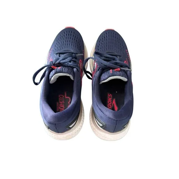 Brooks Womens Navy Blue Glycerin 15 Running Shoes Size 8