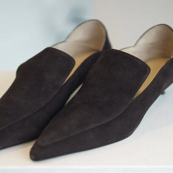 Brown Suede Heels – Comfortable 30mm Suede Shoes for Women, New in Box