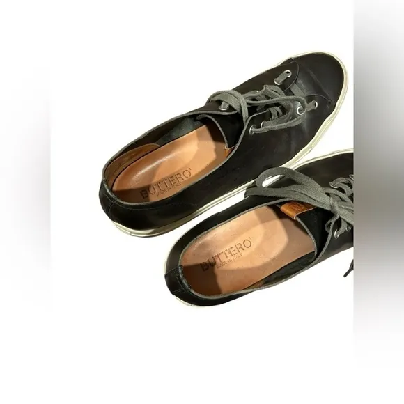 BUTTERO made in Italy leather low top shoes 43 sneakers