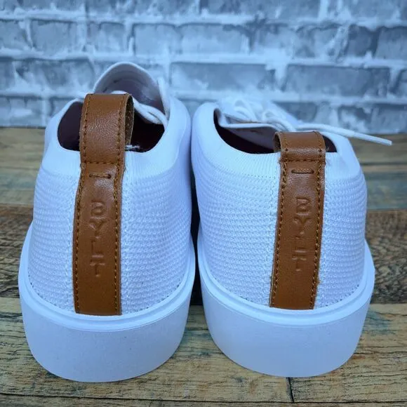 BYLT Lido Knit Shoes Sneakers Low Top Lace Up Comfort‎ White Mens Size 14 New