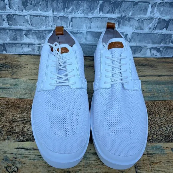 BYLT Lido Knit Shoes Sneakers Low Top Lace Up Comfort‎ White Mens Size 14 New