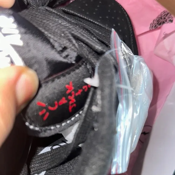 Cactus Jack by Travis Scott Black and White Athletic Sneakers