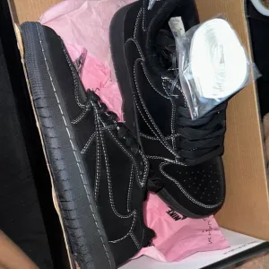 Cactus Jack by Travis Scott Black and White Athletic Sneakers
