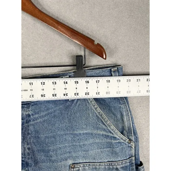 Carhartt B73 DST Double Knee Denim Pants 38x30 Distressed