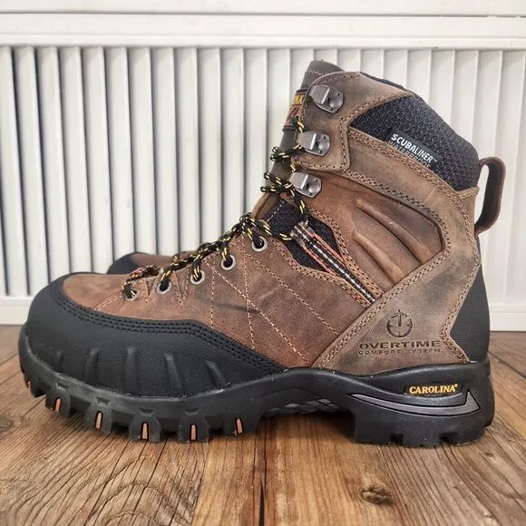 Carolina CA4558 7&quot; Gravel PC2 Waterproof Comp Toe 4x4 Hiker Work Boots Mens 8 EE