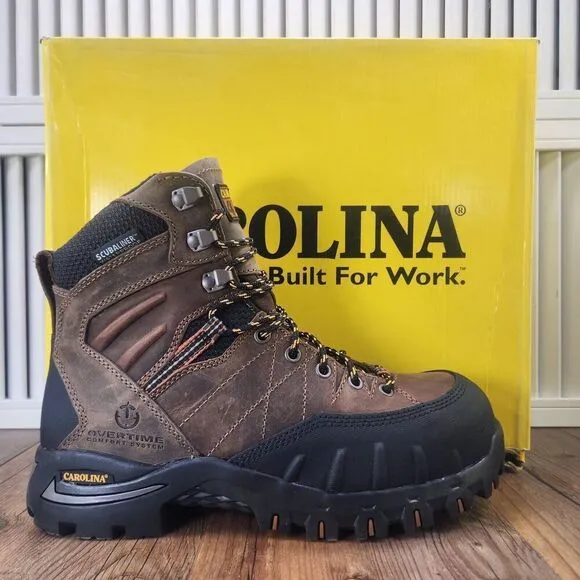 Carolina CA4558 7&quot; Gravel PC2 Waterproof Comp Toe 4x4 Hiker Work Boots Mens 8 EE