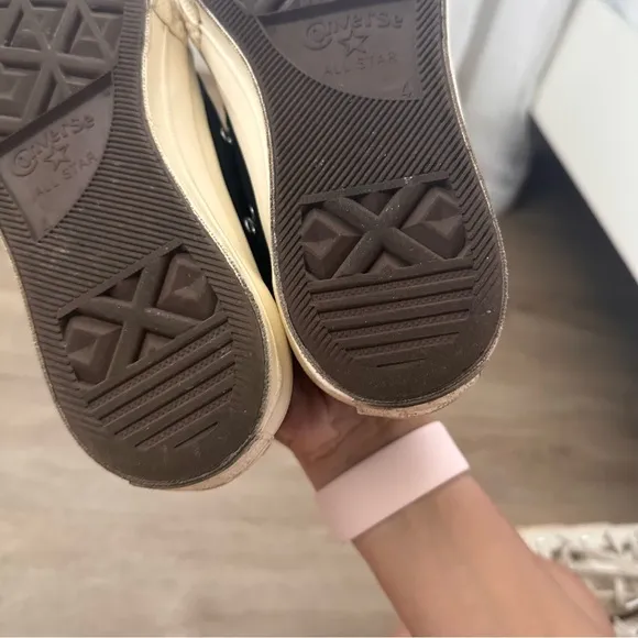CDG Comme Des Garçons Black Converse Low Top Sneakers
