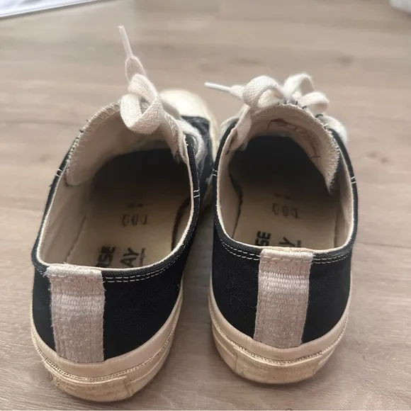 CDG Comme Des Garçons Black Converse Low Top Sneakers
