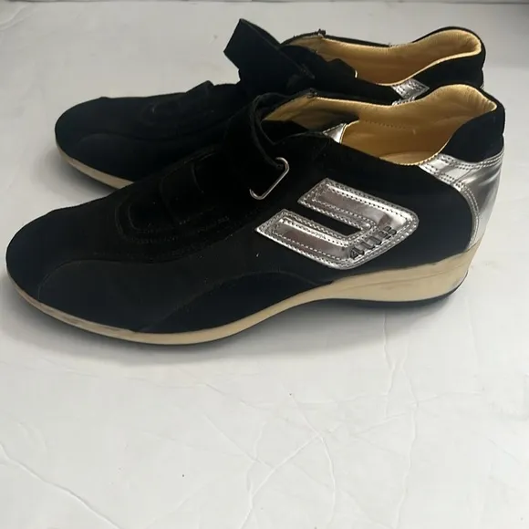 Cesare Paciotti 4US black and silver shoes