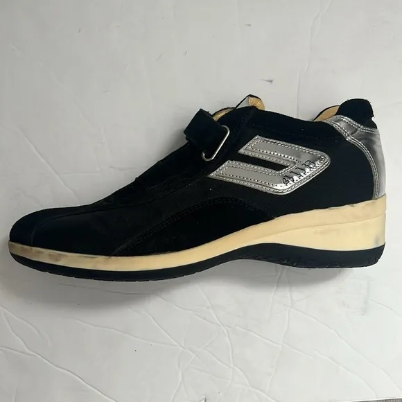 Cesare Paciotti 4US black and silver shoes