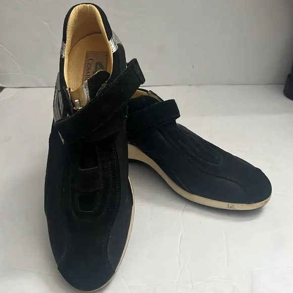 Cesare Paciotti 4US black and silver shoes