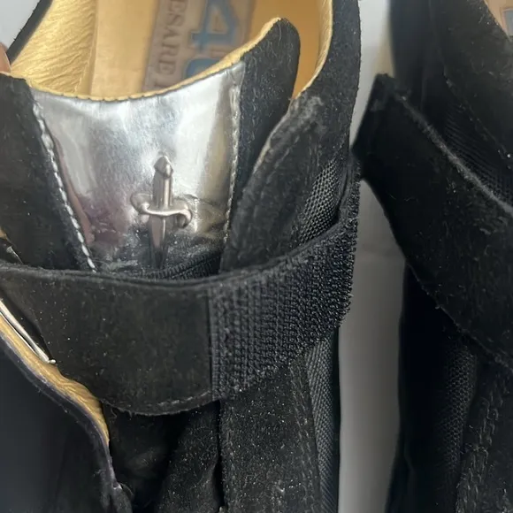 Cesare Paciotti 4US black and silver shoes
