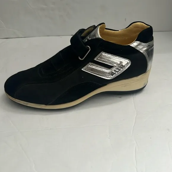 Cesare Paciotti 4US black and silver shoes