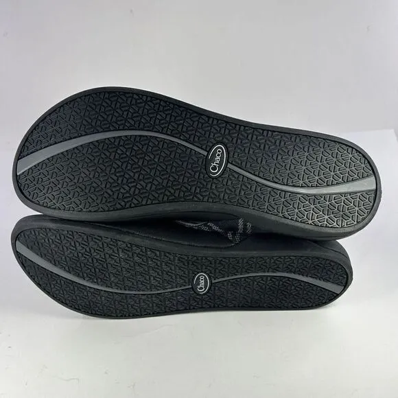 Chaco Flips Men's WAYPOINT CLOUD Shoes US 13 glitch Black Thong Sandals NWT