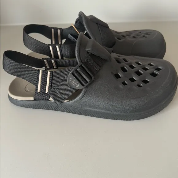 Chaco Men's Size 10 Chillos Clog Performance rubber comfort shoes black New