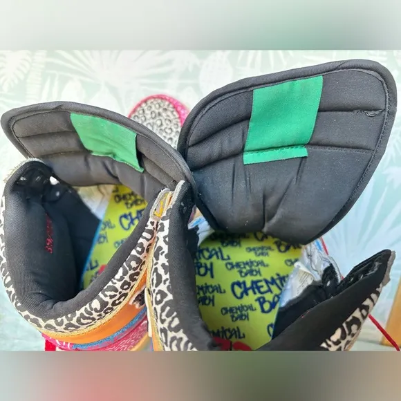 Chemical Baby High Top Limited Edition Sneakers Released in 2022 colorful Size 7