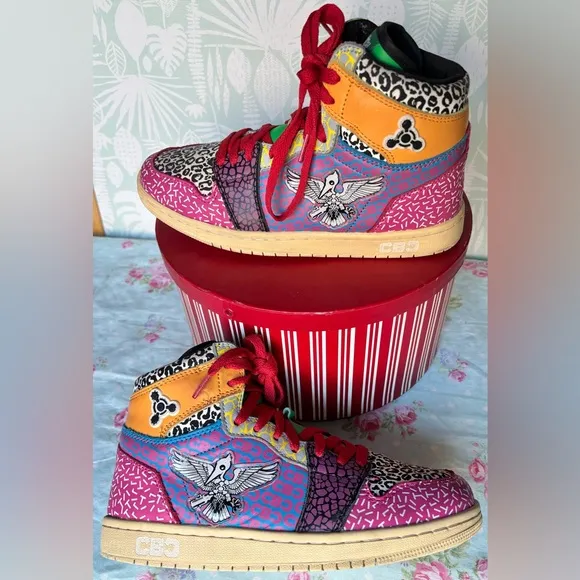 Chemical Baby High Top Limited Edition Sneakers Released in 2022 colorful Size 7