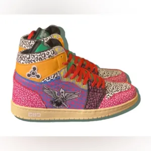 Chemical Baby High Top Limited Edition Sneakers Released in 2022 colorful Size 7