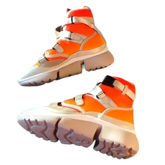Chloe Napa Sonnie High Top Sneaker 6/36