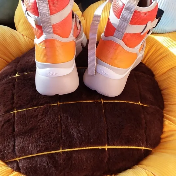 Chloe Napa Sonnie High Top Sneaker 6/36
