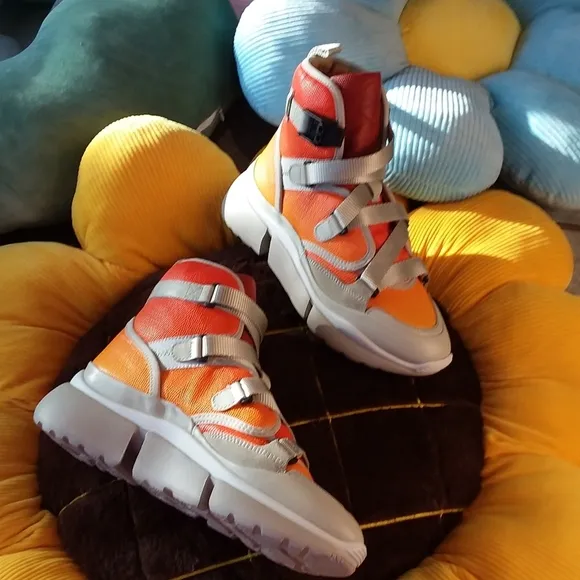 Chloe Napa Sonnie High Top Sneaker 6/36